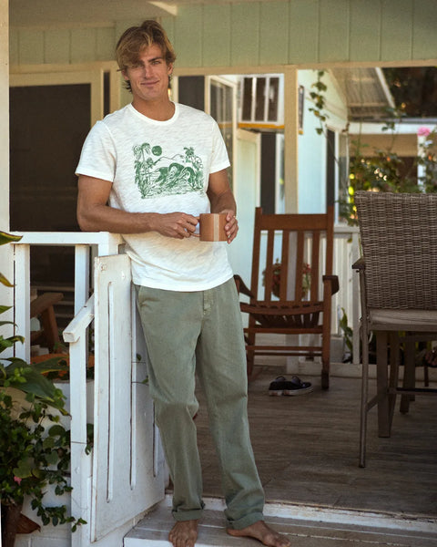 Outerknown Ty Williams Early Morning 半袖 Tシャツ 送関込 Outerknown Mens Shirt Ty Williams Early Morning Crew