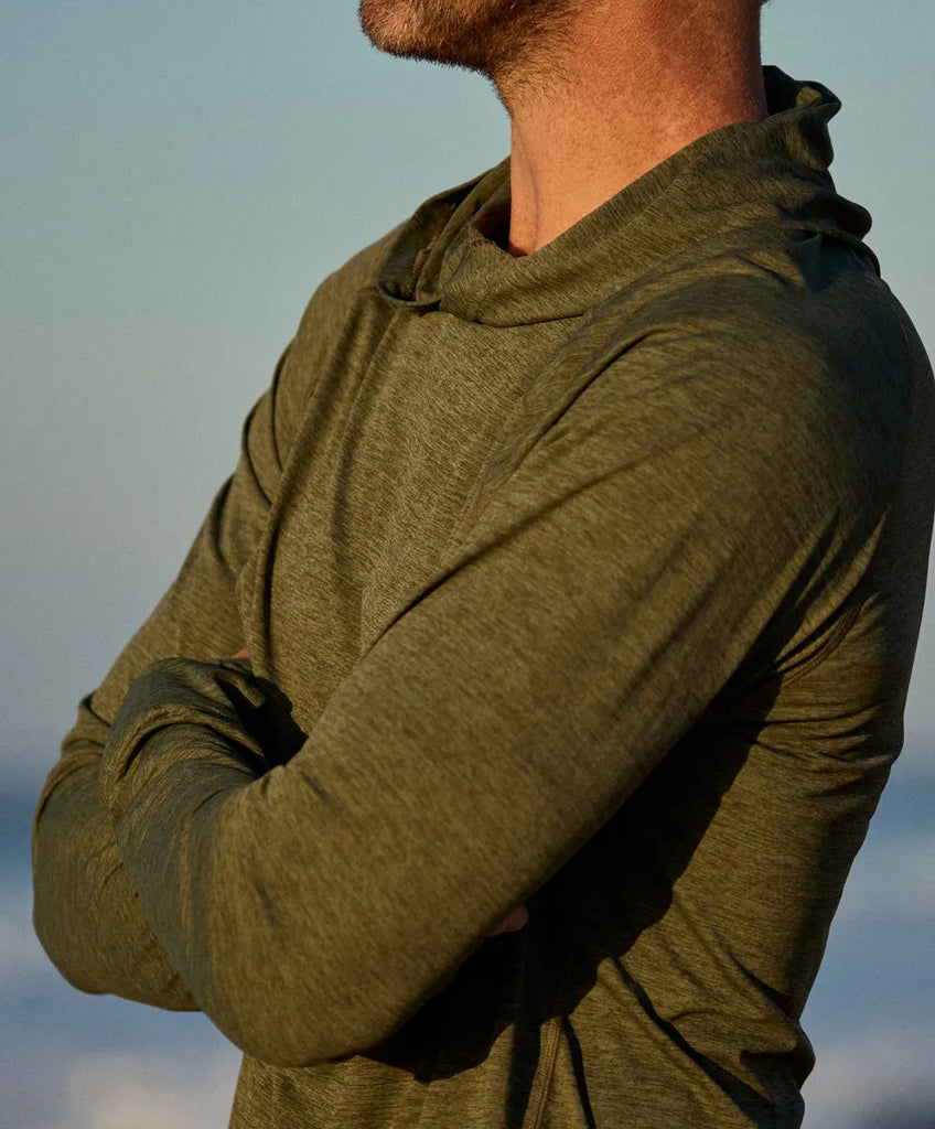Outerknown Mens Shirt Hooded Sun Shirt
