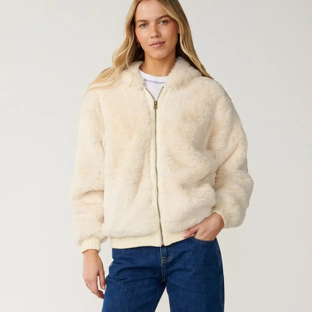 Rip Curl Womens Jacket Bossa Nova Fluffy Polar Fleece