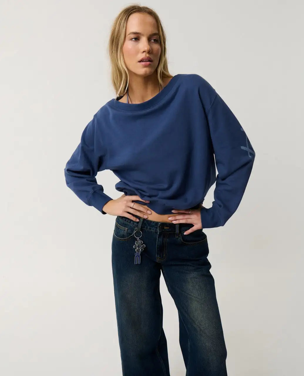 Rip Curl Womens Sweatshirt Archive: Off Shoulder Crew