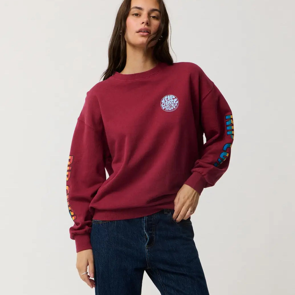 Rip Curl Womens Sweatshirt Stephanie Gilmore Heritage Oversized Fleece