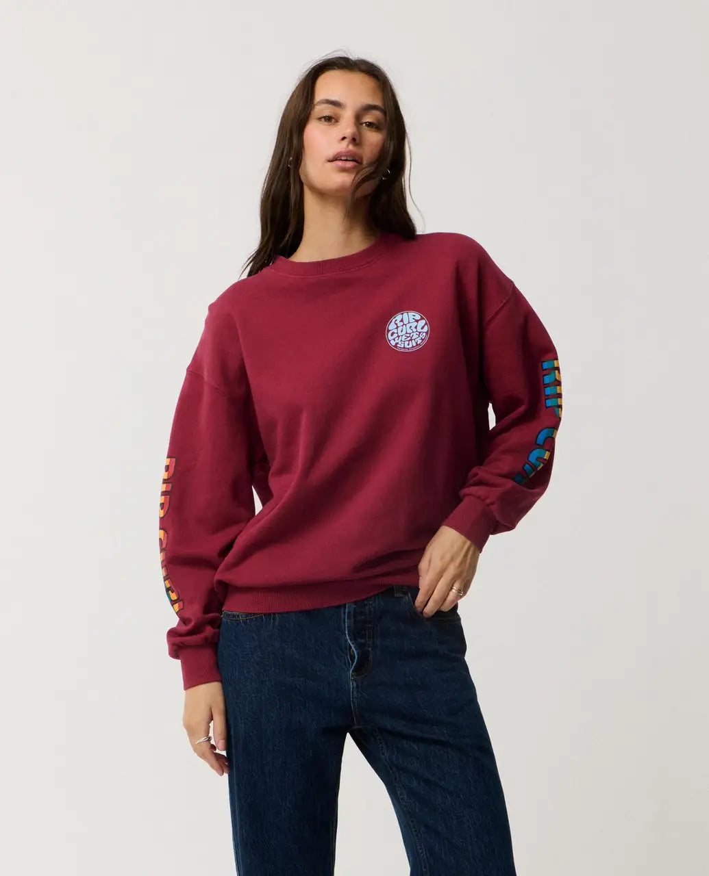 Rip Curl Womens Sweatshirt Stephanie Gilmore Heritage Oversized Fleece