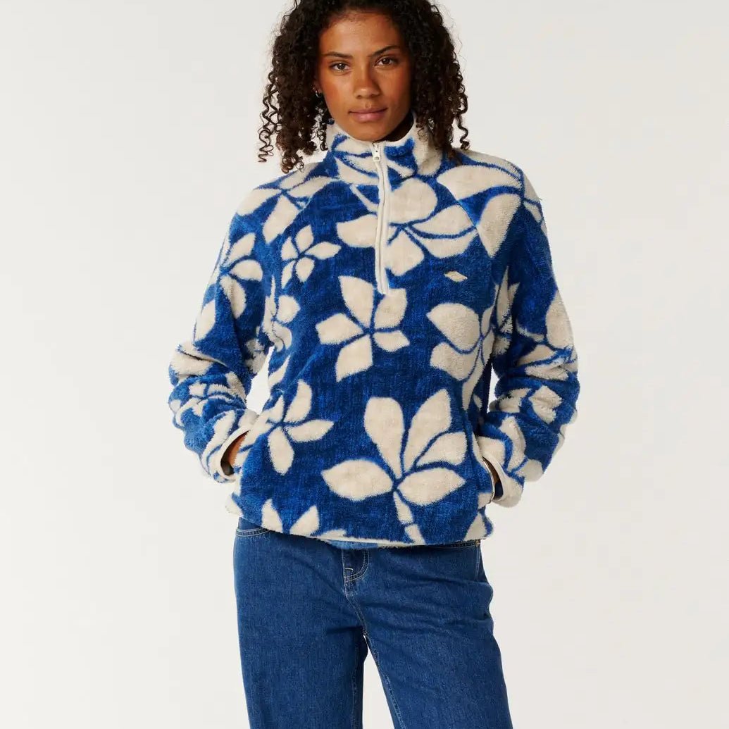 Rip Curl Womens Sweatshirt Paraiso 1/4 Zip Polar Fleece