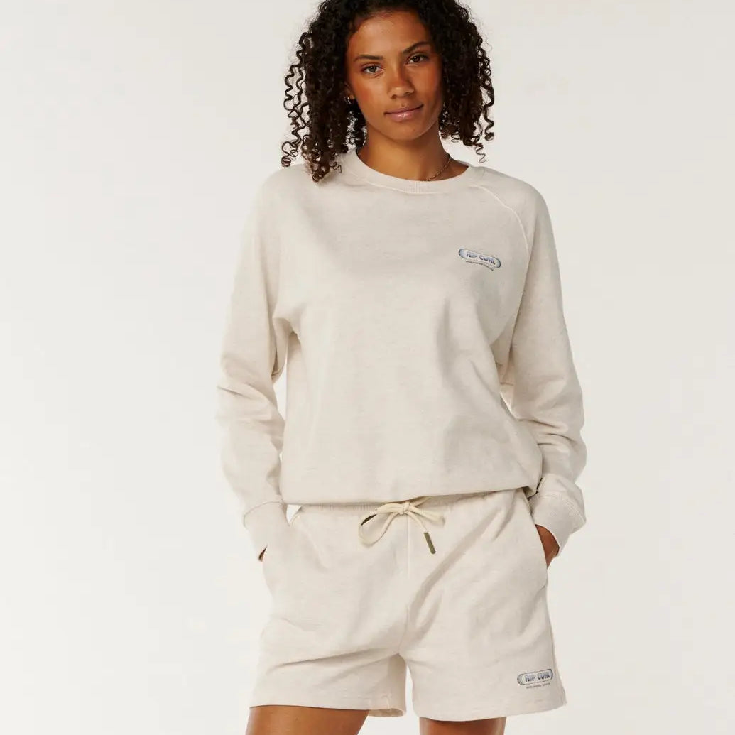 Rip Curl Womens Sweatshirt Since 1969 Raglan Crew