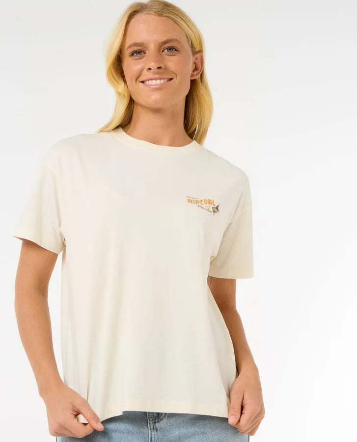 Rip Curl Womens Shirt Cala Vadella Relaxed Tee