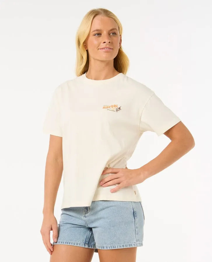 Rip Curl Womens Shirt Cala Vadella Relaxed Tee