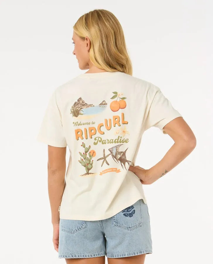 Rip Curl Womens Shirt Cala Vadella Relaxed Tee