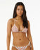 Rip Curl Womens Bikini Top Santorini Crochet Sliding Tri