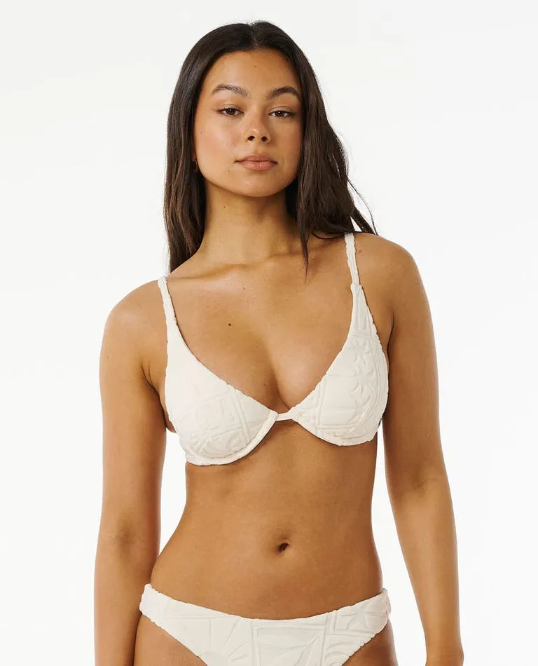 Rip Curl Womens Bikini Top Santorini Terry Balconette