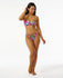 Rip Curl Womens Bikini Bottoms Hibiscus Heat Hi Cut Cheeky Coverage