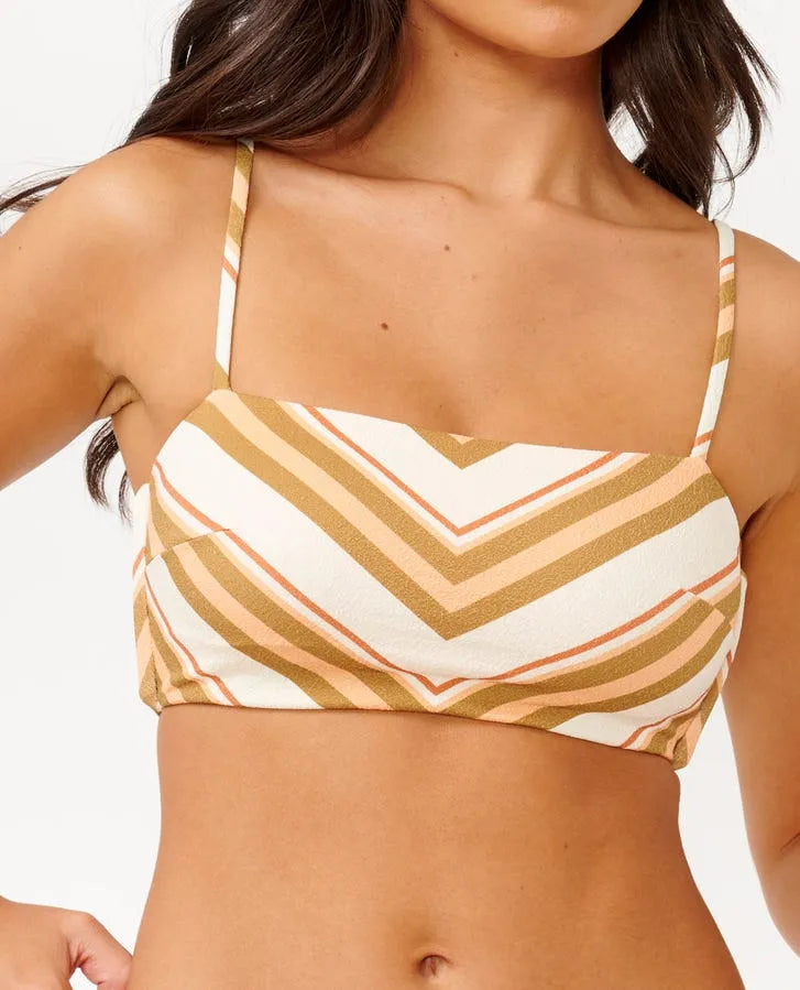 Rip Curl Womens Bikini Top Catalina Stripe Bandeau