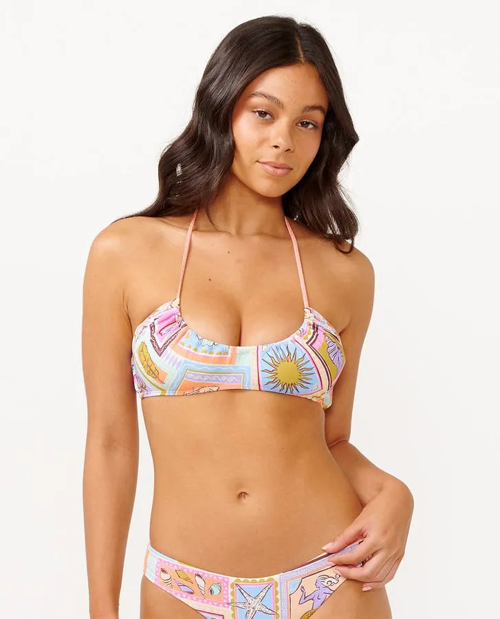 Rip Curl Womens Bikini Top Beach Party Halter Crop