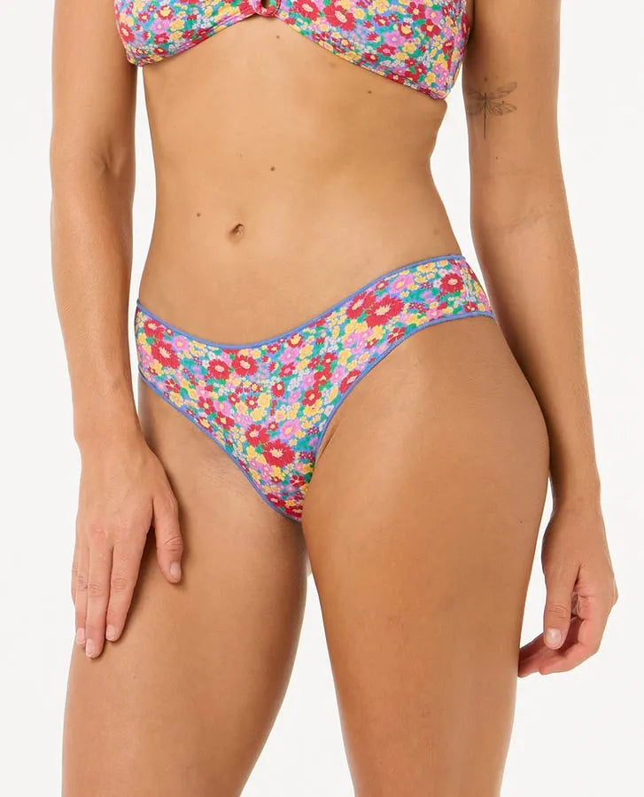 Rip Curl Womens Bikini Bottoms Las Flores Cheeky Coverage Hipster