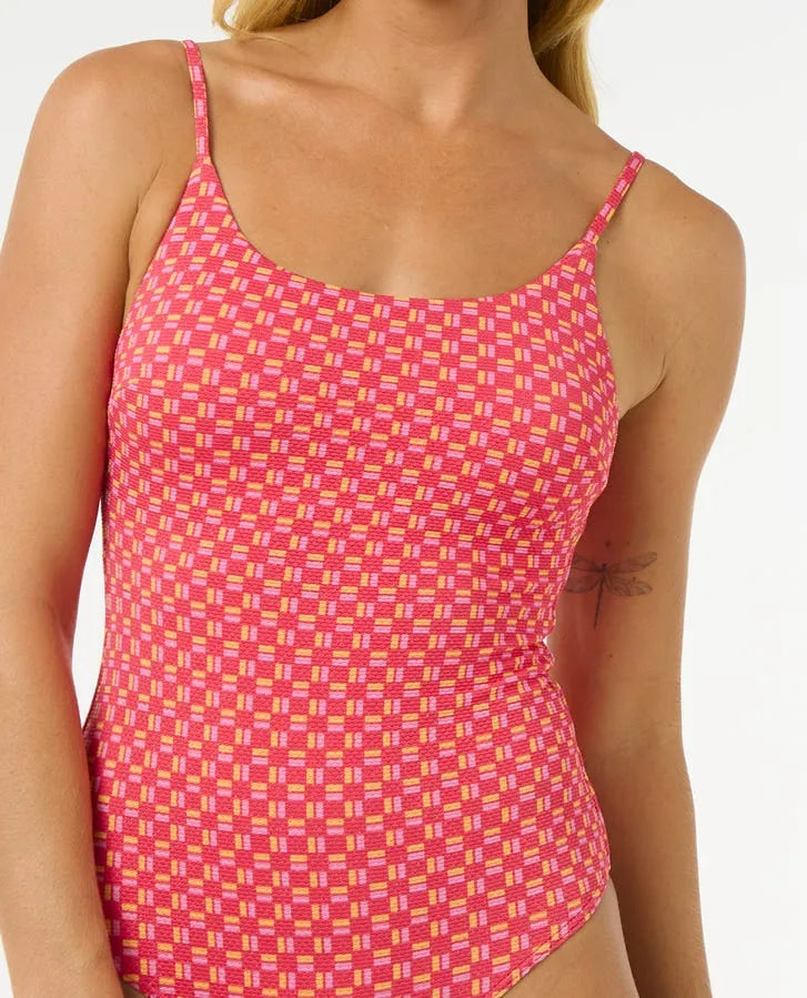 Rip Curl Womens Swimsuit Shell Cove Cheeky One Piece