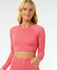 Rip Curl Womens Swimsuit Top Shell Cove Crop Rash Guard