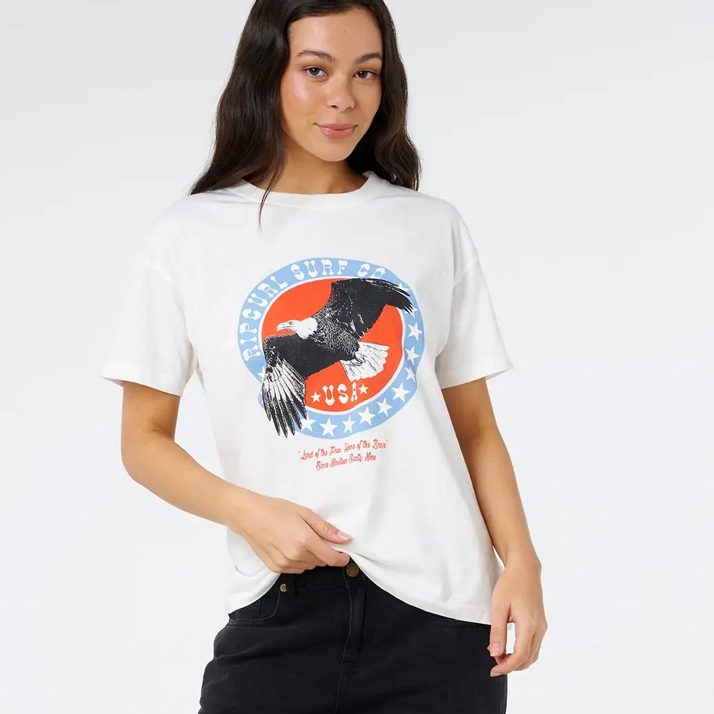 Rip Curl Womens Shirt 4Th July Relaxed Tee