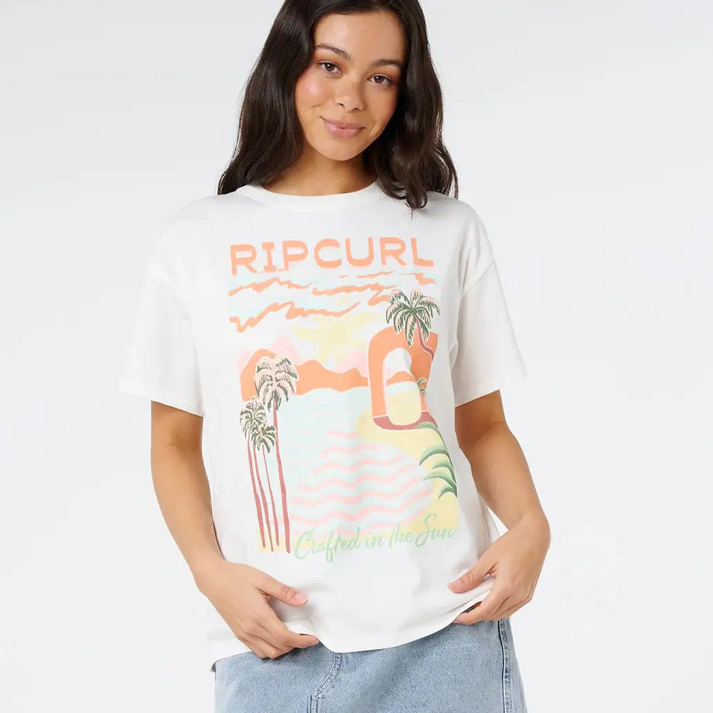 Rip Curl Womens Shirt Half Moon Bay Relaxed Tee