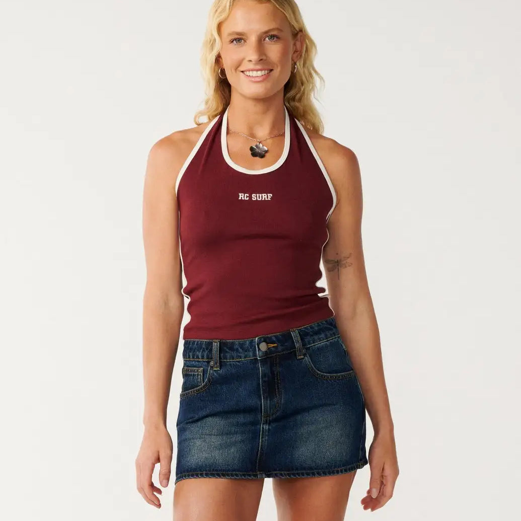 Rip Curl Womens Tank Top Samba Fitted Halter