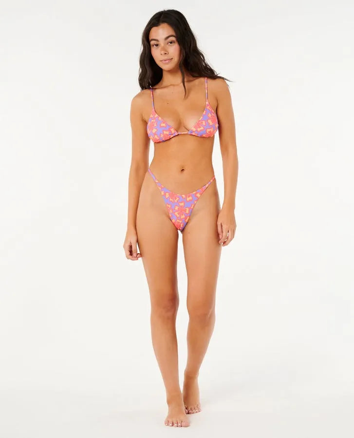 Rip Curl Womens Bikini Top Neon Isles Sliding Triangle