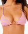 Rip Curl Womens Bikini Top Isles Plaid Sliding Triangle