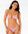 Rip Curl Womens Bikini Top Isles Plaid Sliding Triangle