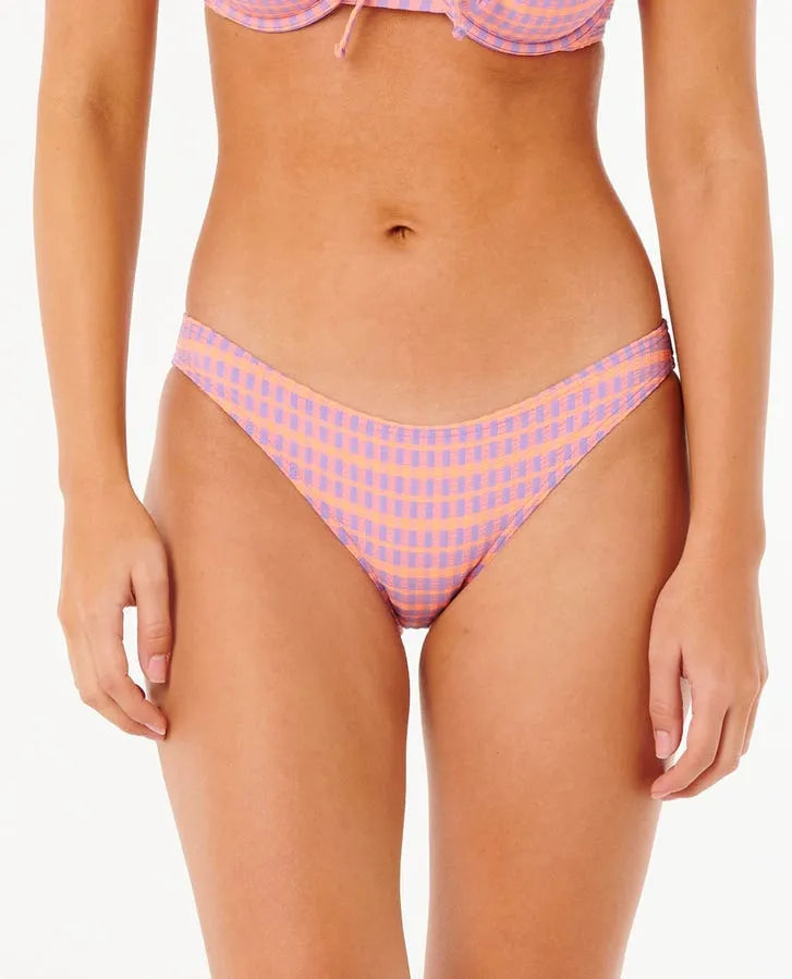 Rip Curl Womens Bikini Bottoms Isles Plaid Full