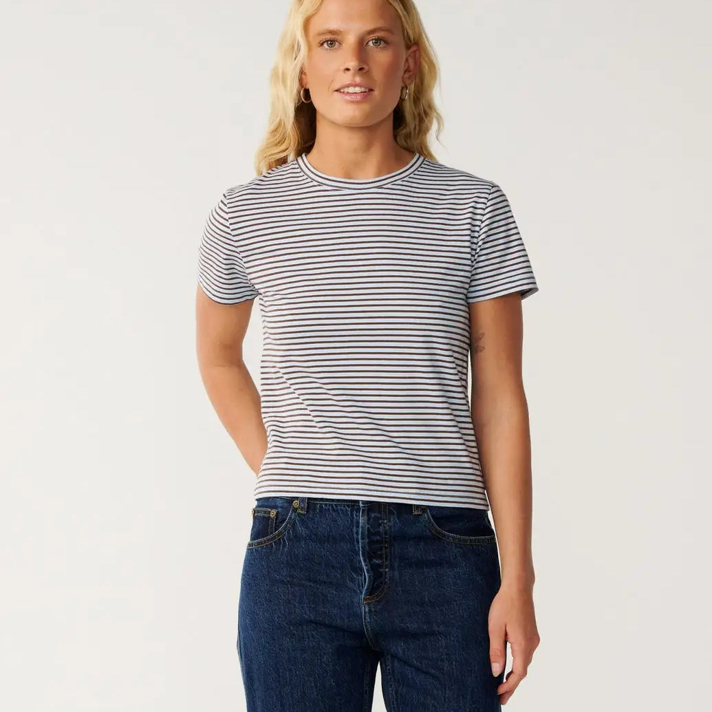 Rip Curl Womens Shirt Stephanie Gilmore Stripe Standard Tee