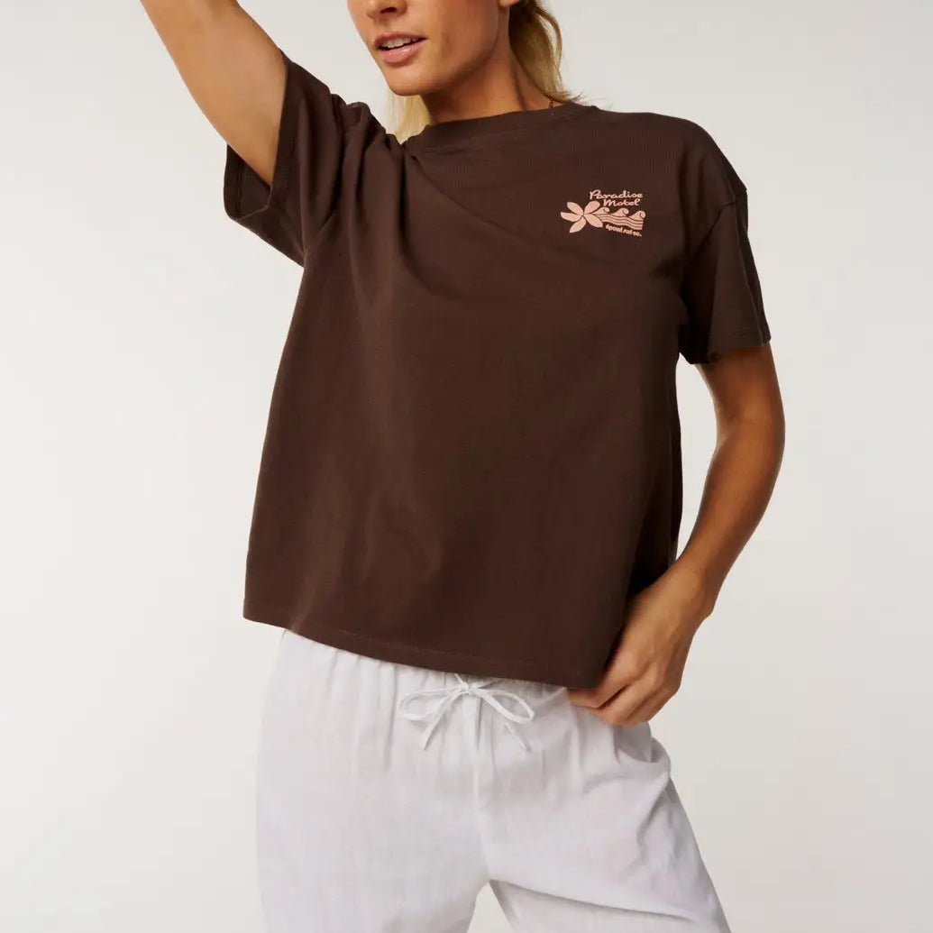 Rip Curl Womens Shirt Paradise Motel Relaxed Tee