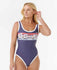 Rip Curl Womens Swimsuit Waikiki Waves Good Coverage One Piece