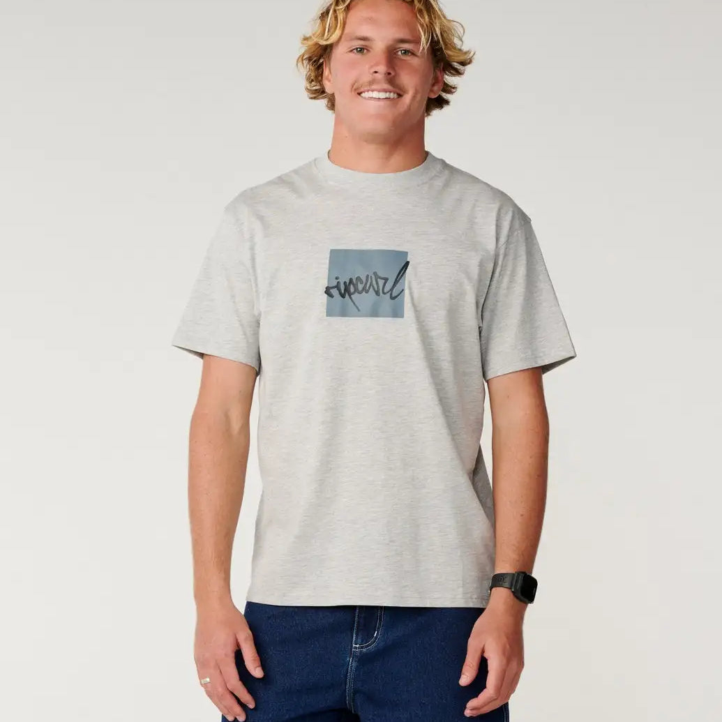 Rip Curl Mens Shirt Rip Script Icon Loose Tee