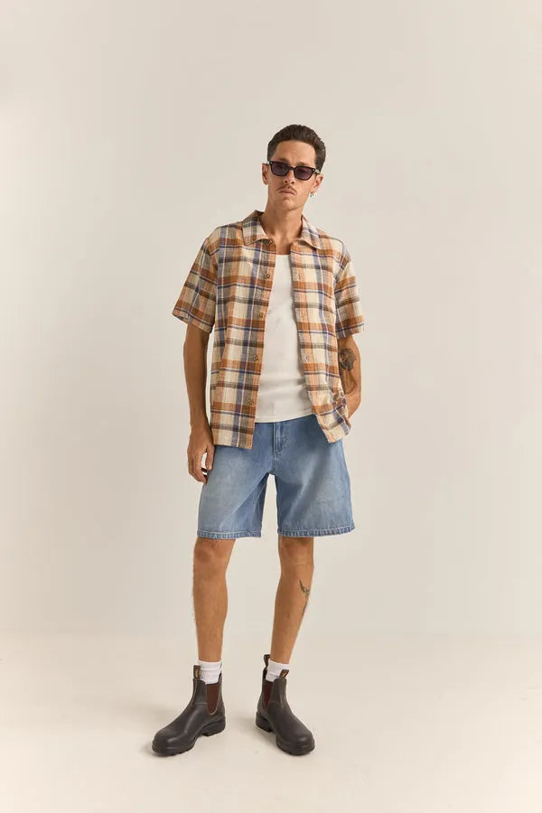 Rhythm Mens Woven Check