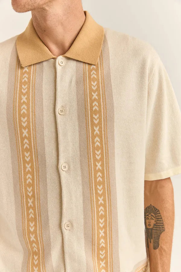 Rhythm Mens Woven Loma Knitted