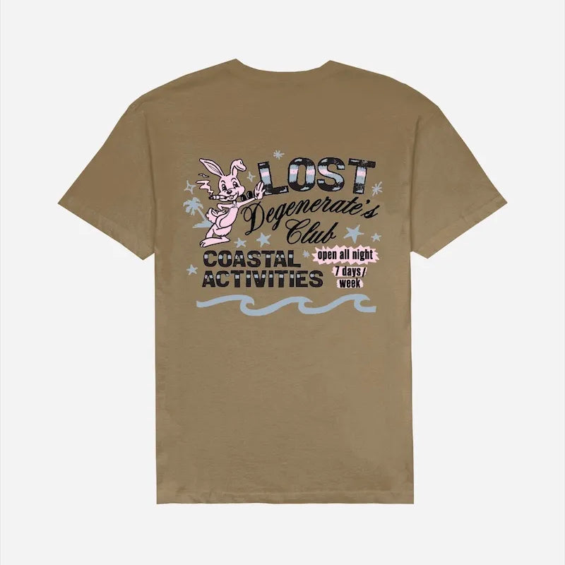 Lost Mens Shirt Degenerate’S Club Vintage Dye