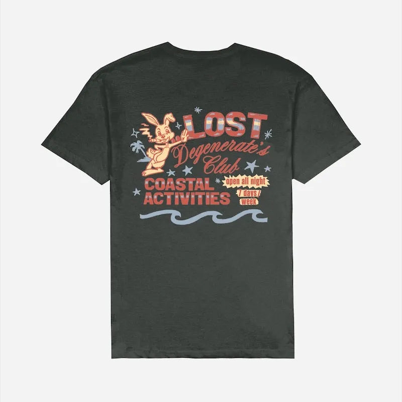 Lost Mens Shirt Degenerate’S Club Vintage Dye