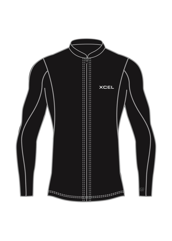 Xcel Men's Axis Long Sleeve Front Zip Jacket 1/0.5mm DS