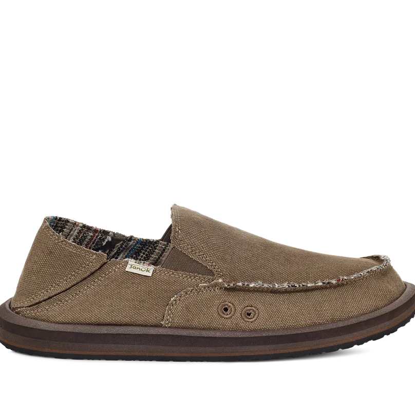 Sanuk Mens Shoes Vagabond ST Hemp