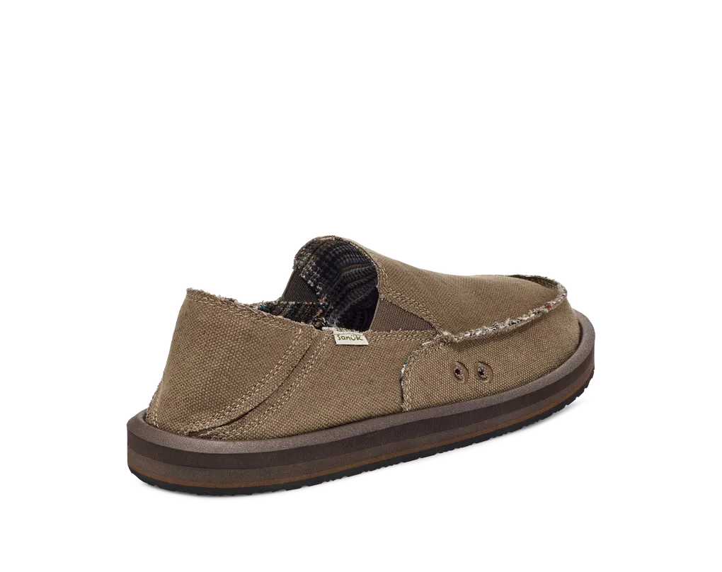 Sanuk Mens Shoes Vagabond ST Hemp