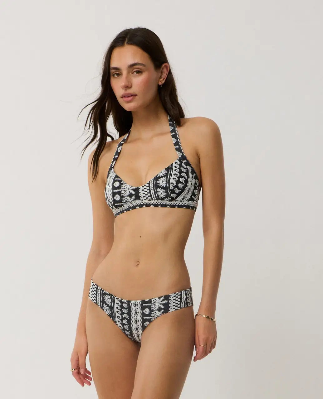Rip Curl Womens Bikini Bottoms Samba Stripe Hipster Cheeky Coverage