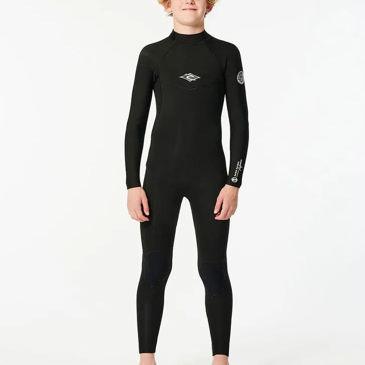 Rip Curl Youth Wetsuits Junior Dawn Patrol Back Zip 4/3 Fullsuit