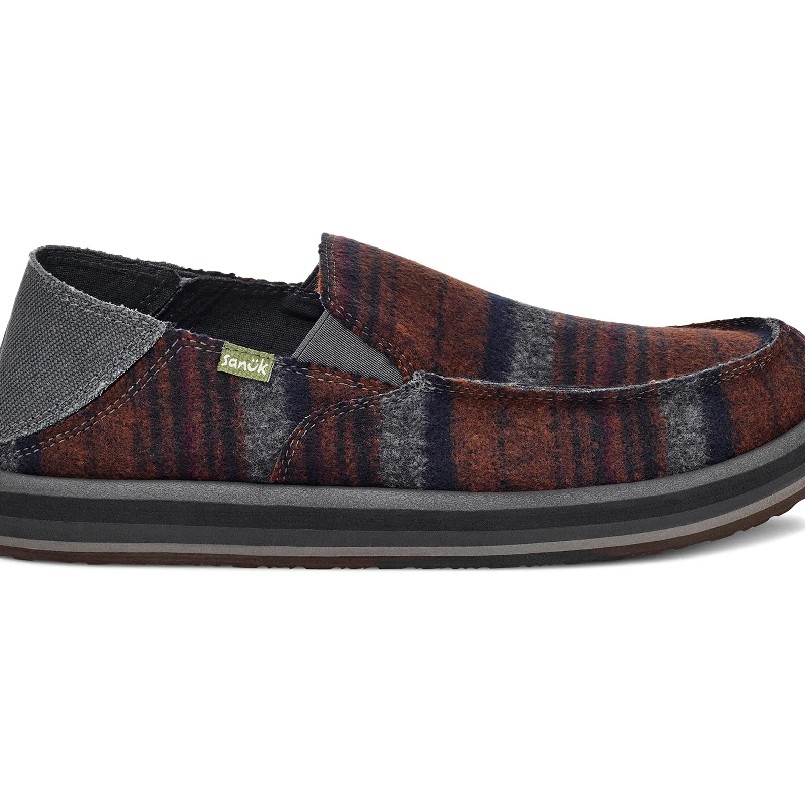 Sanuk Mens Shoes Donny Felt Stripe