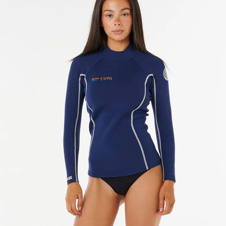 Rip Curl Womens Wetsuits Stephanie Gilmore Dawn Patrol Long Sleeve 1.5mm Wetsuit Jacket