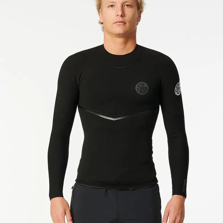 Rip Curl Mens Wetsuits E-Bomb 1.5mm Long Sleeve Wetsuit Jacket