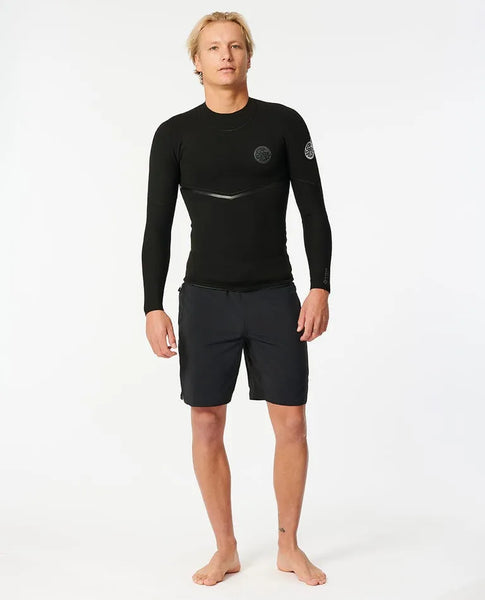 Rip Curl Mens Wetsuits E-Bomb 1.5mm Long Sleeve Wetsuit Jacket
