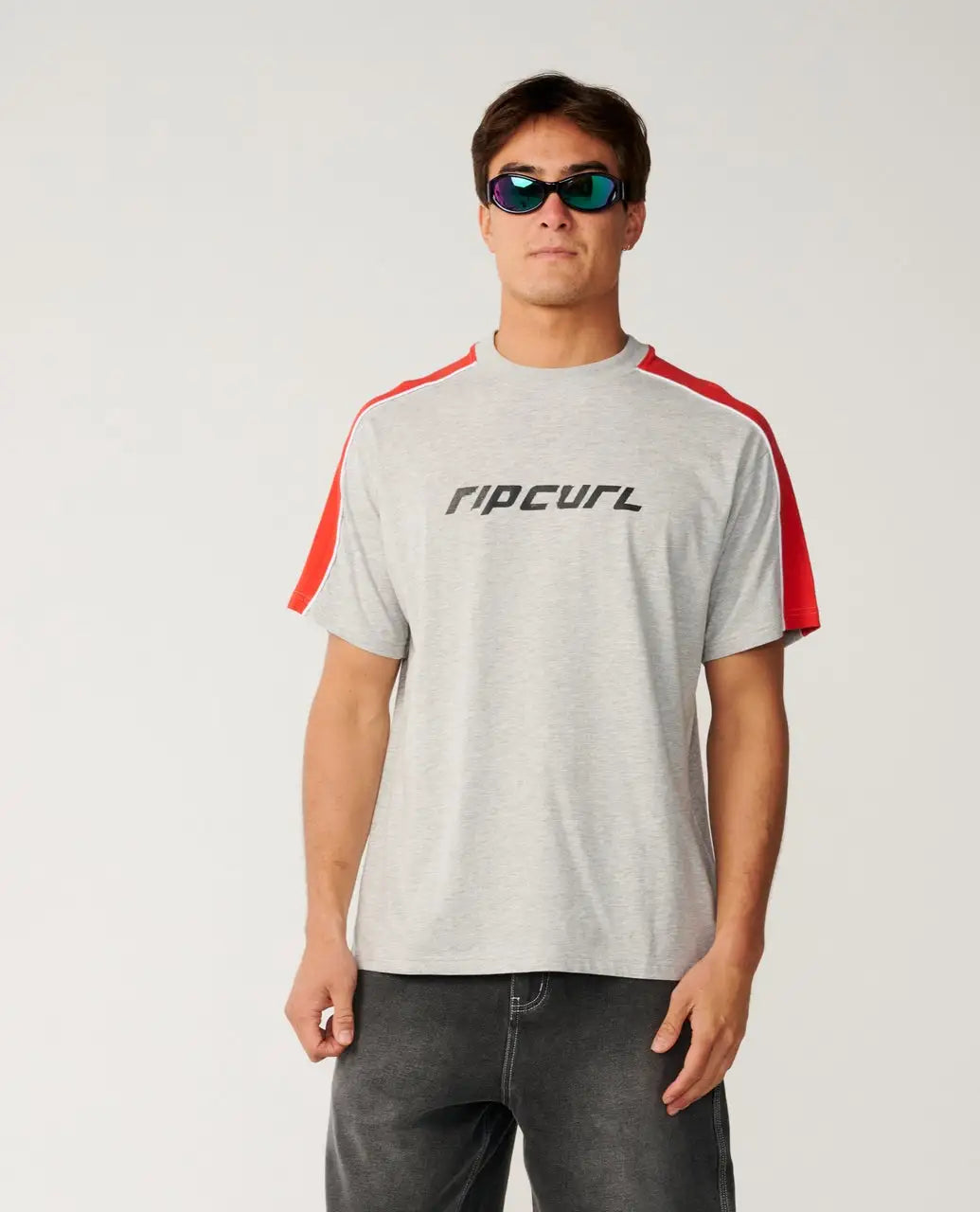 Rip Curl Mens Shirt Archive Up Top Panel Loose Tee