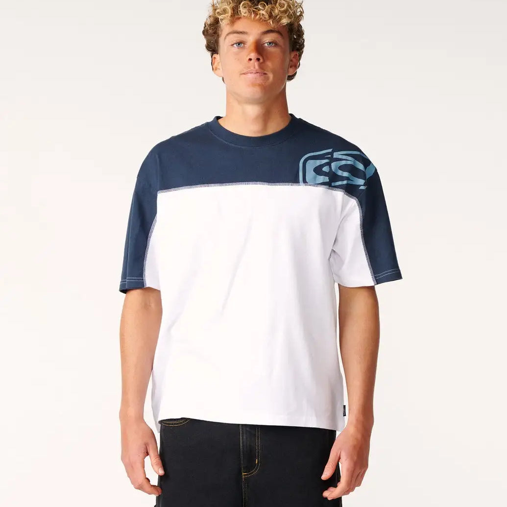 Rip Curl Mens Shirt Archive Thrashed Panel Tee