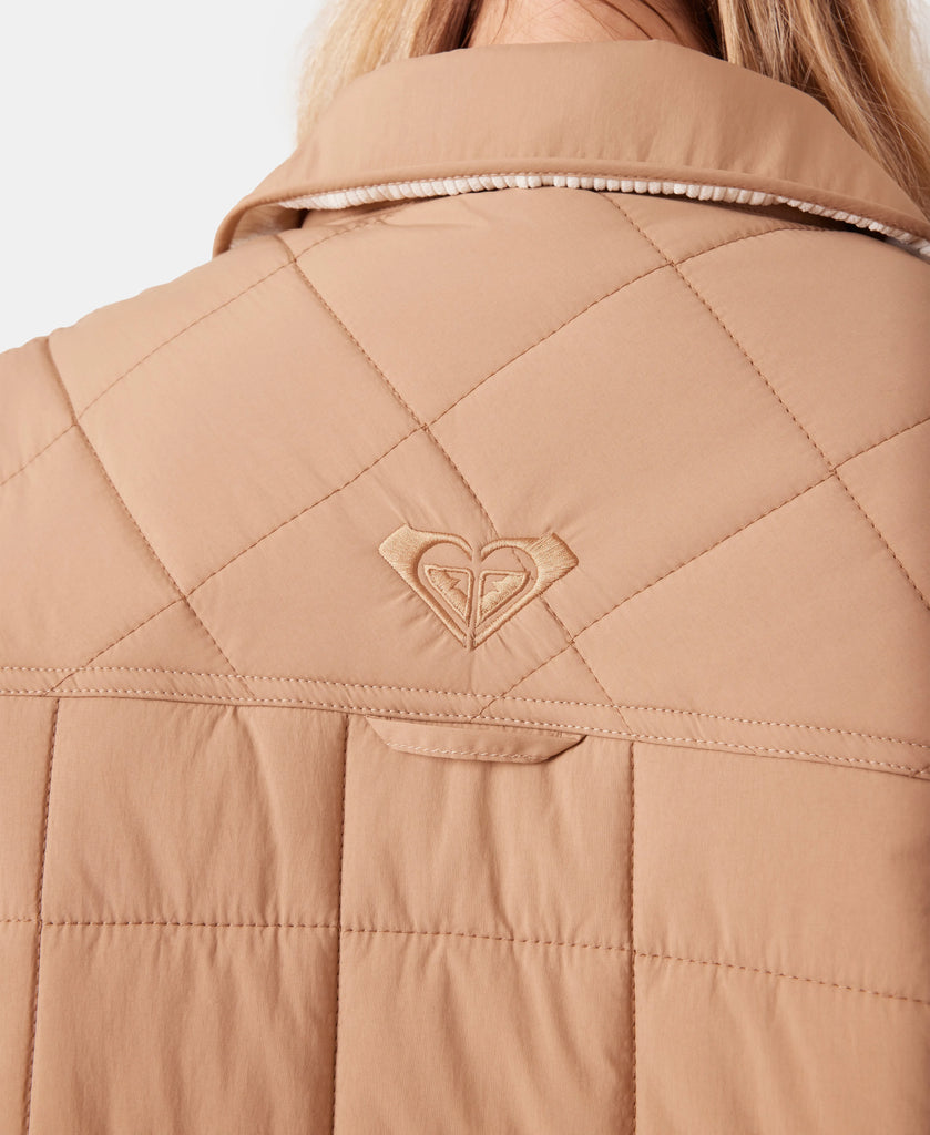 Roxy Womens Snow Layers Alpine Quilted Shacket