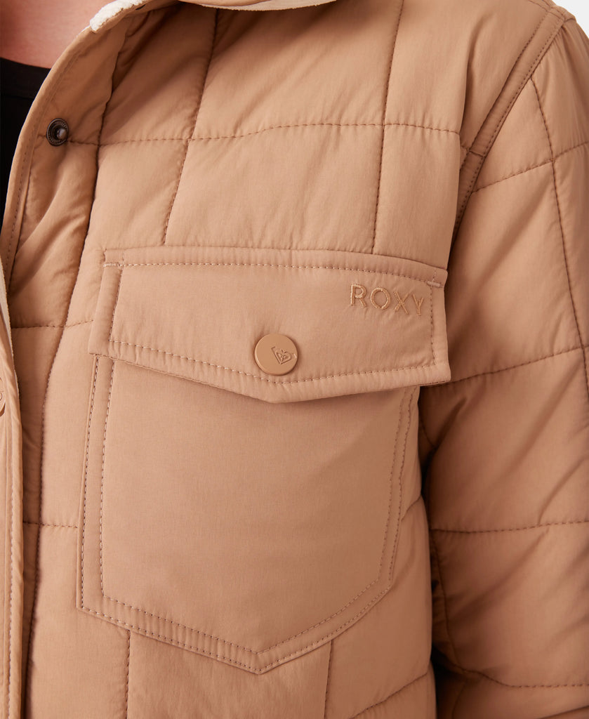 Roxy Womens Snow Layers Alpine Quilted Shacket
