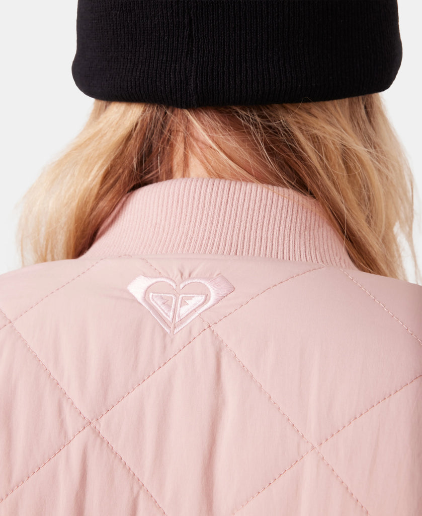 Roxy Womens Snow Layers Aurora Quilted Bomber