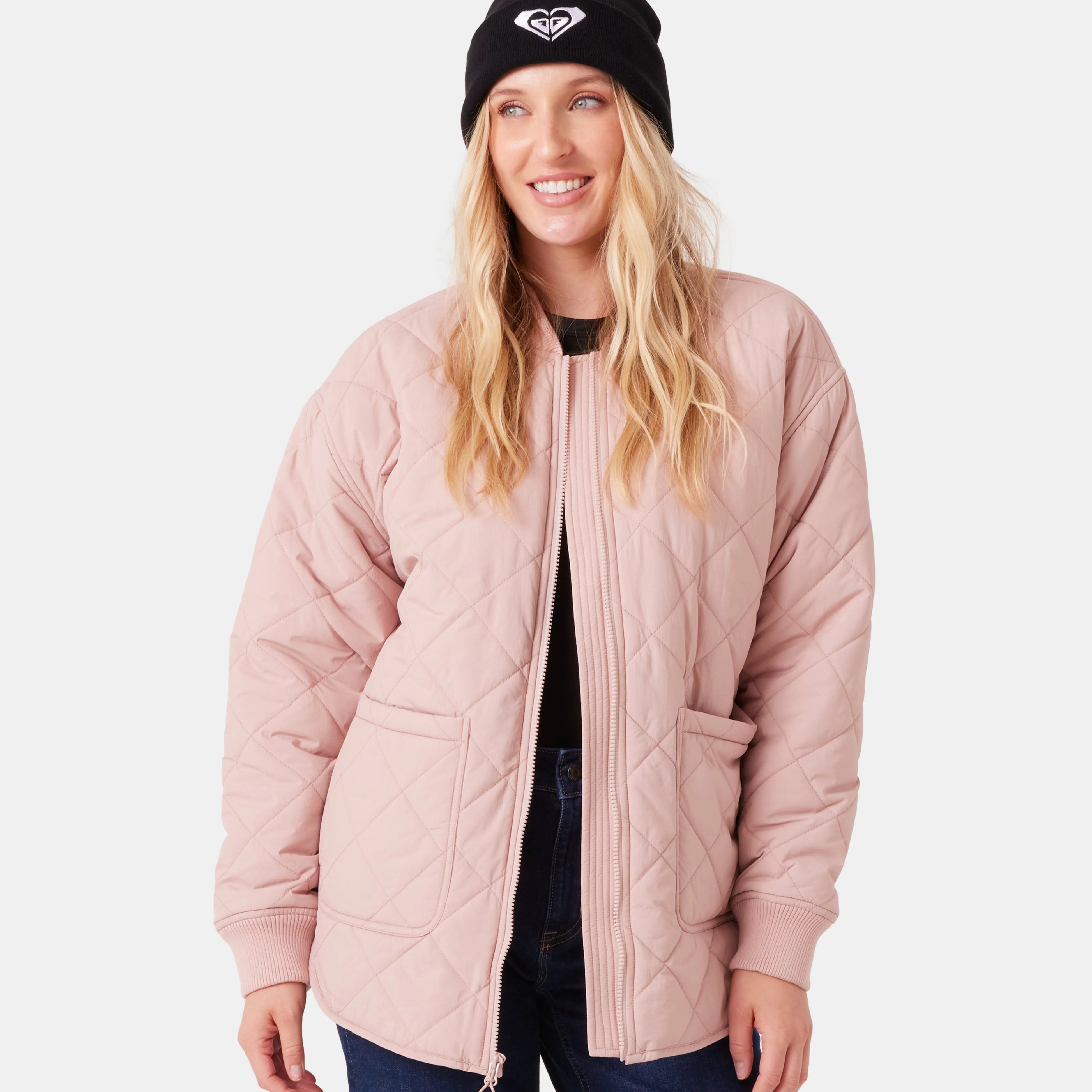 Roxy Womens Snow Layers Aurora Quilted Bomber