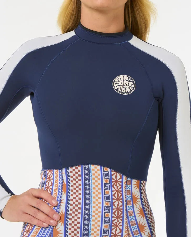 Rip Curl Womens Wetsuits G-Bomb 1.5mm Long Sleeve Back Zip Good Coverage Springsuit